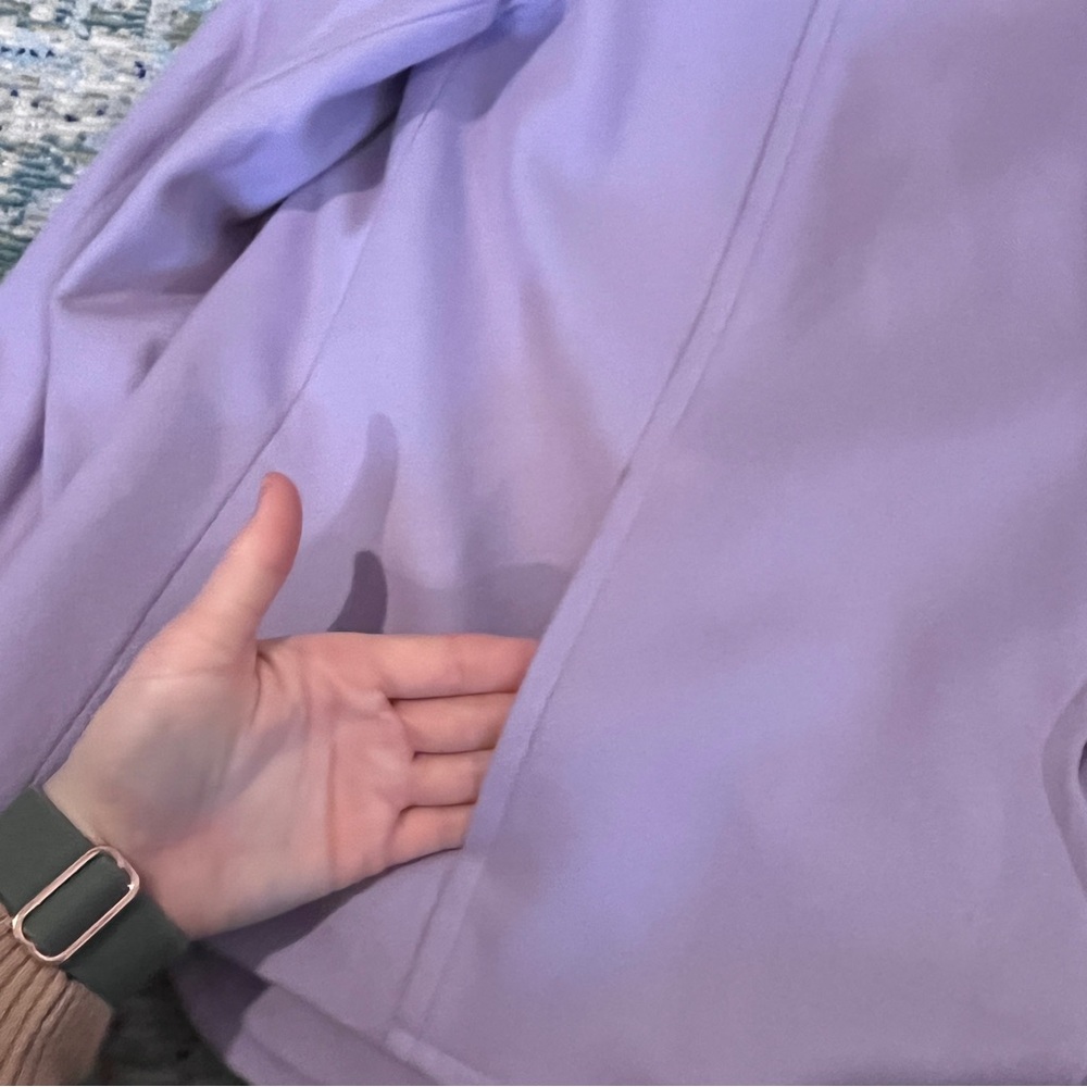 Talbots Wool Lavender Scalloped Classic Women's Old Money Jacket - Picture 9 of 15